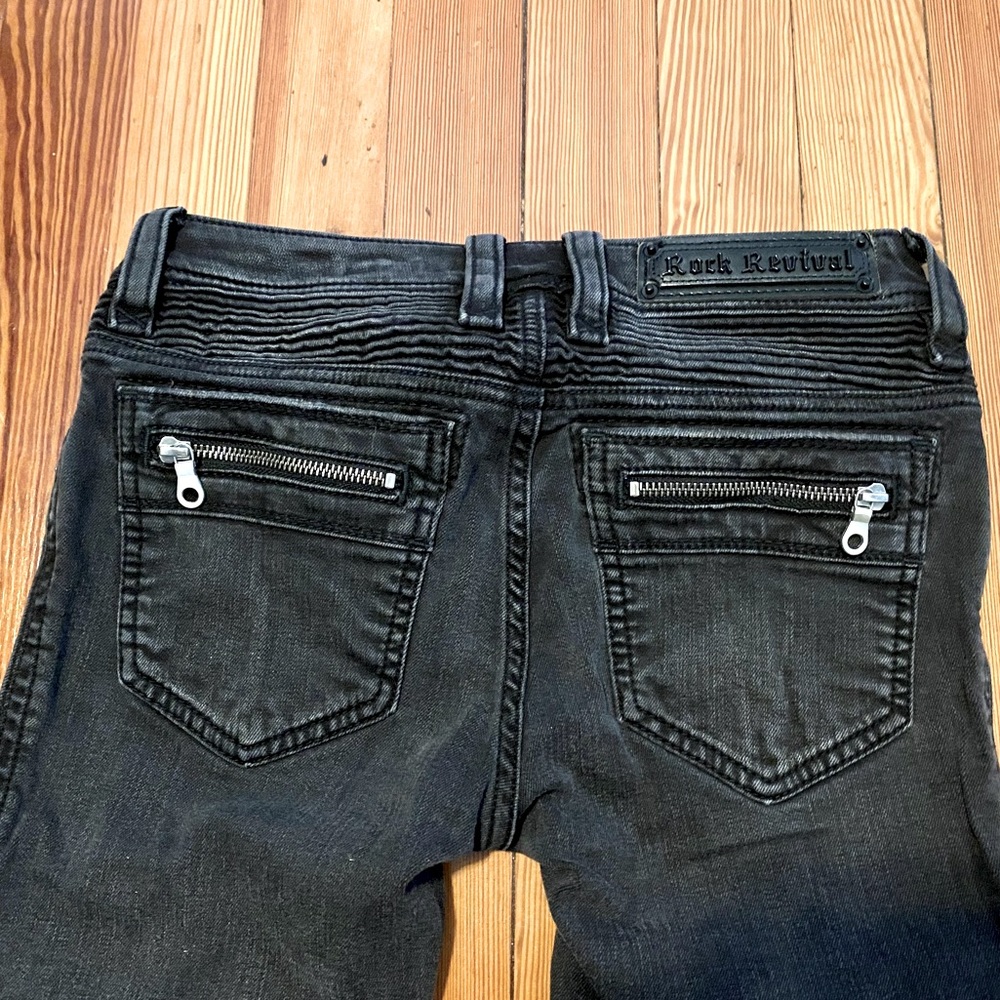 Rock Revival Moto Skinny Jeans Size 26 LAST CHANCE
